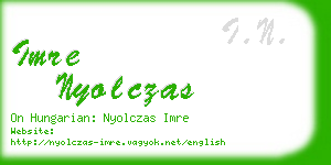 imre nyolczas business card